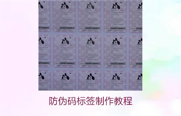 防偽碼標(biāo)簽制作教程(圖1) 防偽碼標(biāo)簽制作教程1.jpg