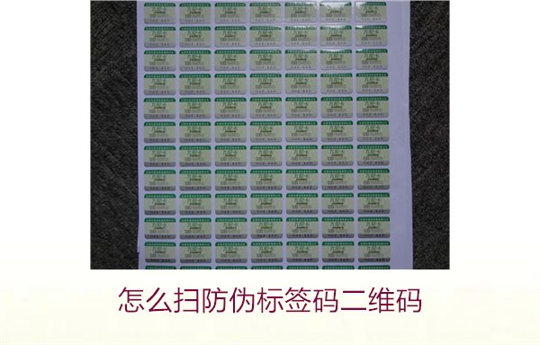 怎么掃防偽標簽碼二維碼(圖1) 怎么掃防偽標簽碼二維碼(圖1)